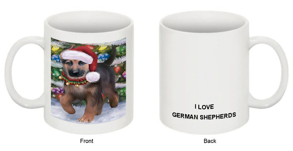 Trotting in the Snow German Shepher Dog Coffee Mug MUG49978