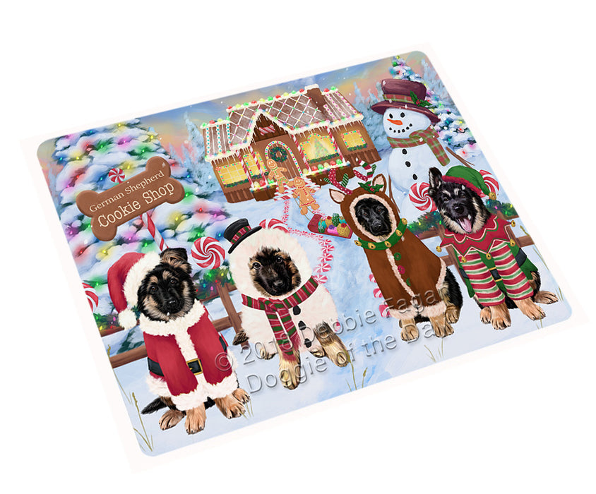 Holiday Gingerbread Cookie Shop German Shepherds Dog Large Refrigerator / Dishwasher Magnet RMAG100668