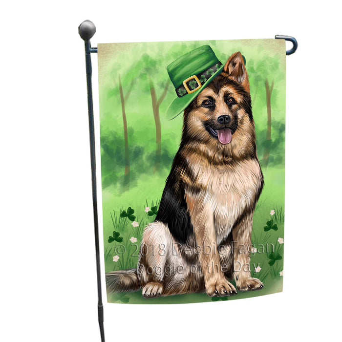 St. Patricks Day Irish Portrait German Shepherd Dog Garden Flag GFLG48712