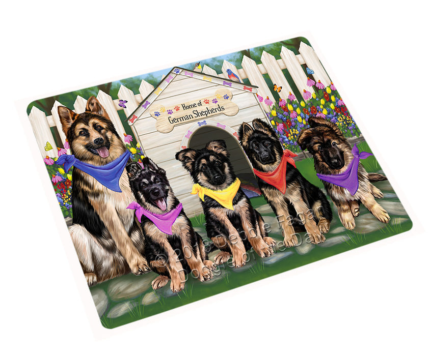 Spring Dog House German Shepherds Dog Magnet Mini (3.5" x 2") MAG53505