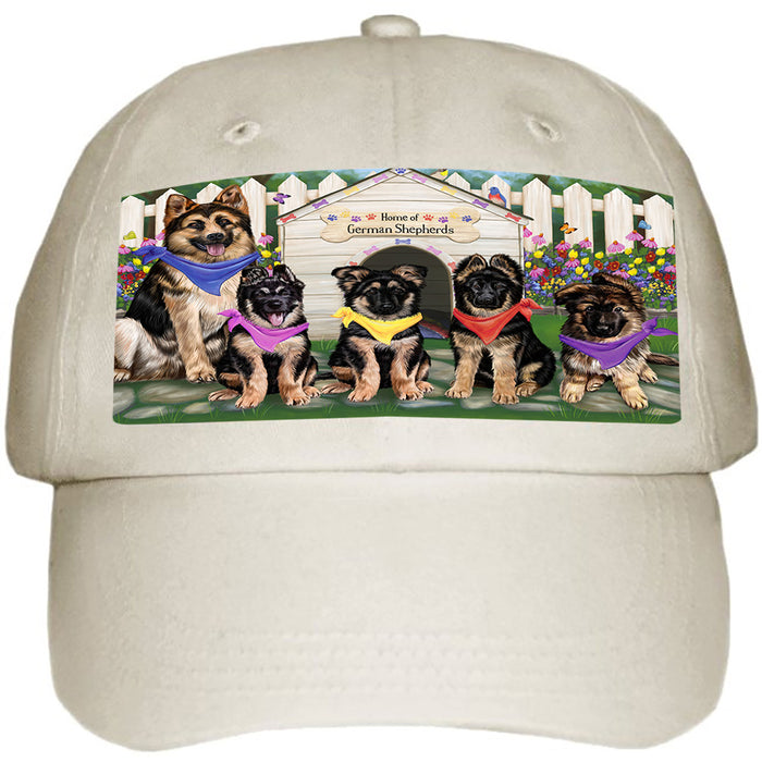 Spring Dog House German Shepherds Dog Ball Hat Cap HAT53370