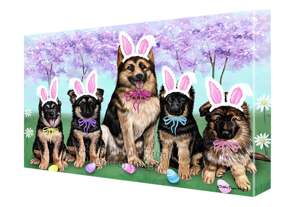 German Shepherds Dog Easter Holiday Canvas Wall Art CVS57945