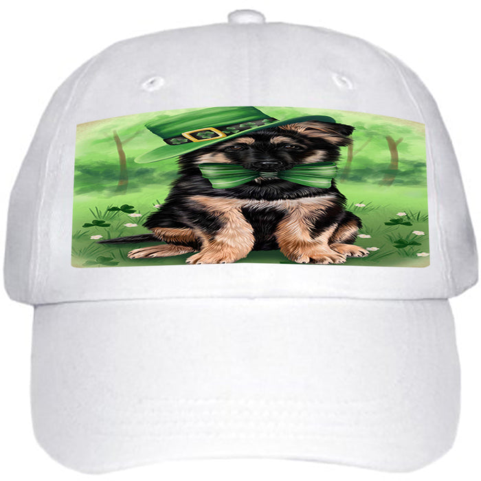 St. Patricks Day Irish Portrait German Shepherd Dog Ball Hat Cap HAT50148