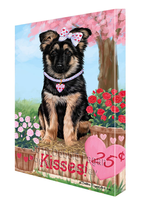 Rosie 25 Cent Kisses German Shepherd Dog Canvas Print Wall Art Décor CVS125027