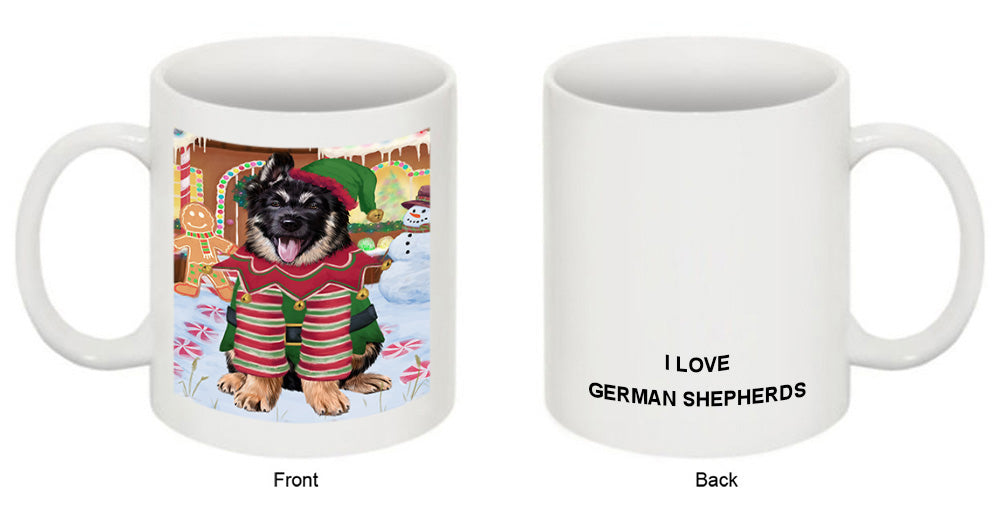 Christmas Gingerbread House Candyfest German Shepherd Dog Coffee Mug MUG51732