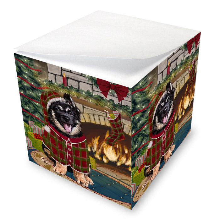 The Stocking was Hung German Shepherd Dog Note Cube NOC53654