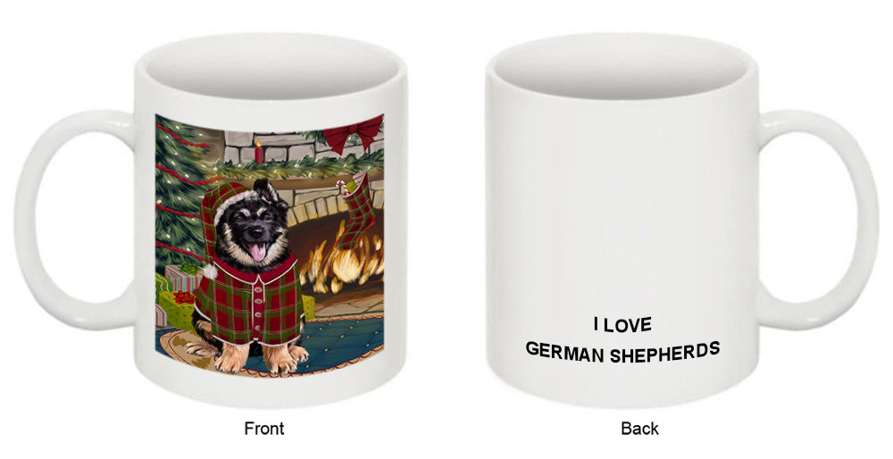 The Stocking was Hung German Shepherd Dog Coffee Mug MUG50706