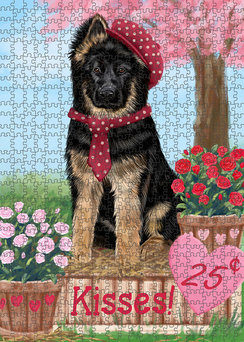 Rosie 25 Cent Kisses German Shepherd Dog Puzzle with Photo Tin PUZL91676