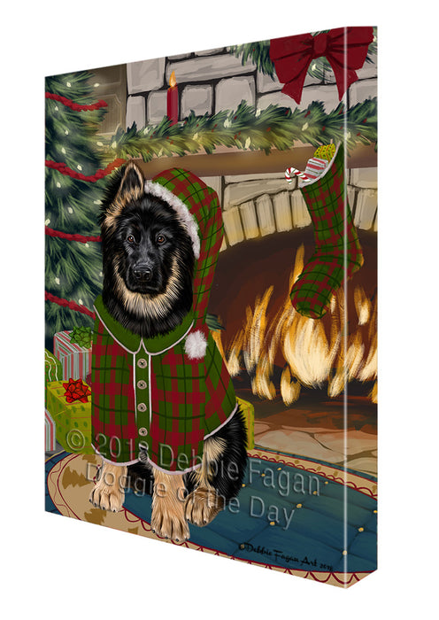 The Stocking was Hung German Shepherd Dog Canvas Print Wall Art Décor CVS117710
