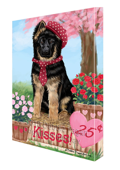 Rosie 25 Cent Kisses German Shepherd Dog Canvas Print Wall Art Décor CVS125036