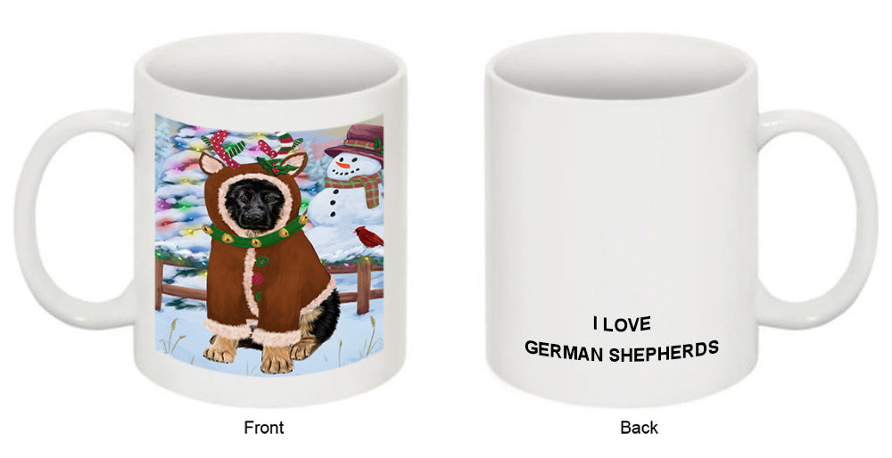 Christmas Gingerbread House Candyfest German Shepherd Dog Coffee Mug MUG51733