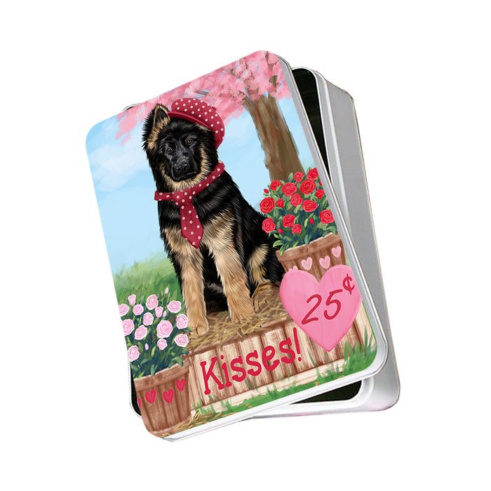 Rosie 25 Cent Kisses German Shepherd Dog Photo Storage Tin PITN55811