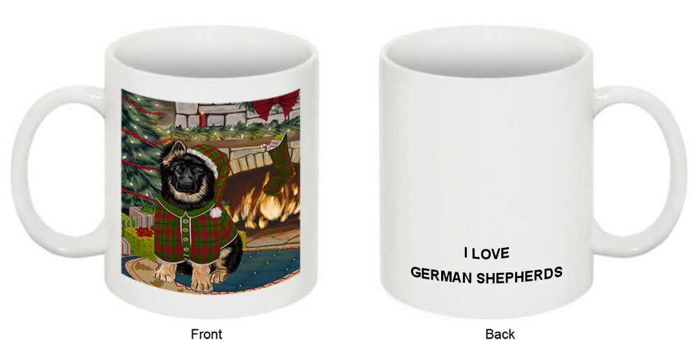 The Stocking was Hung German Shepherd Dog Coffee Mug MUG50707