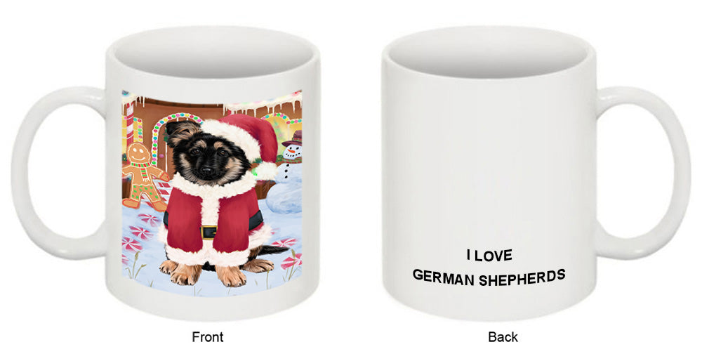 Christmas Gingerbread House Candyfest German Shepherd Dog Coffee Mug MUG51734