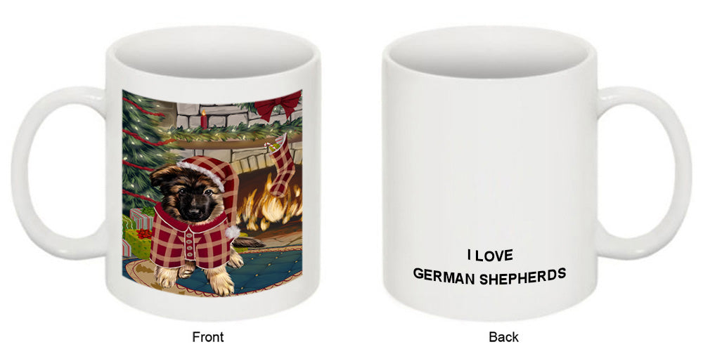 The Stocking was Hung German Shepherd Dog Coffee Mug MUG50708