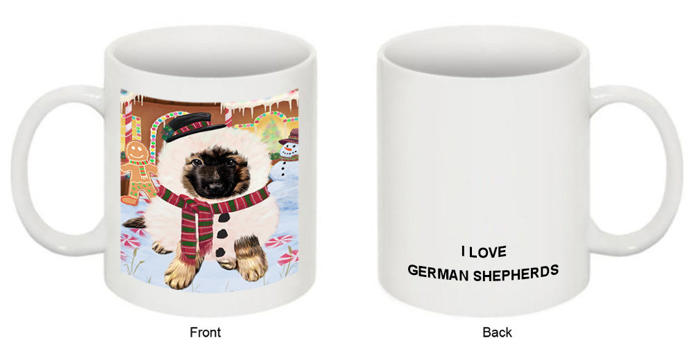 Christmas Gingerbread House Candyfest German Shepherd Dog Coffee Mug MUG51735