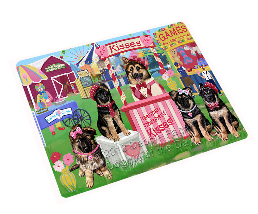 Carnival Kissing Booth German Shepherds Dog Magnet MAG72639 (Small 5.5" x 4.25")