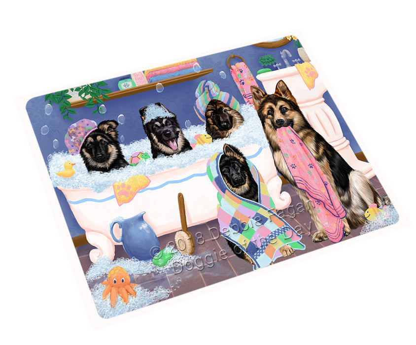 Rub A Dub Dogs In A Tub German Shepherds Dog Magnet MAG75504 (Small 5.5" x 4.25")