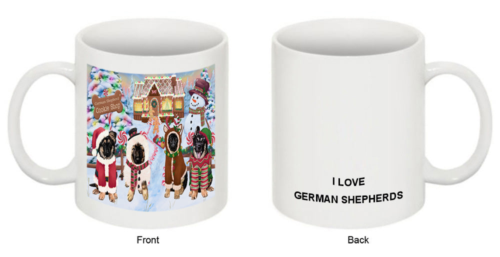 Holiday Gingerbread Cookie Shop German Shepherds Dog Coffee Mug MUG51798