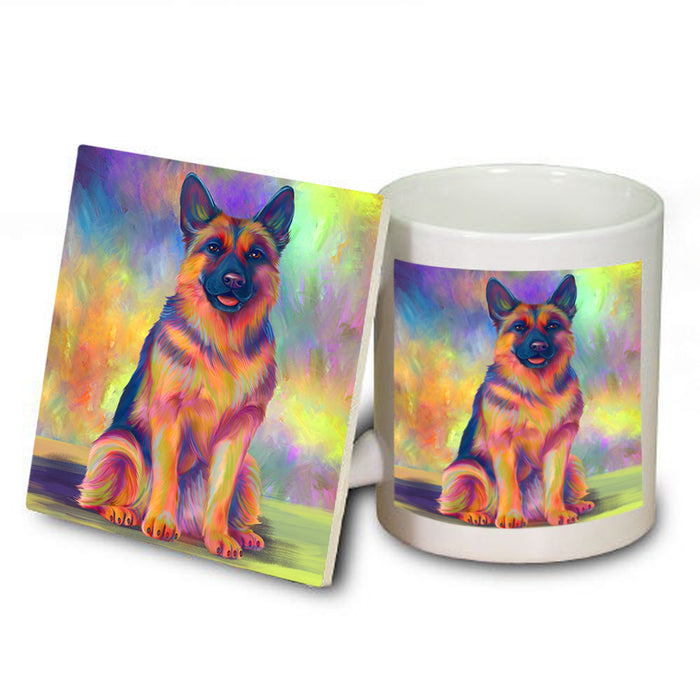 Paradise Wave German Shepherd Dog Mug and Coaster Set MUC56062