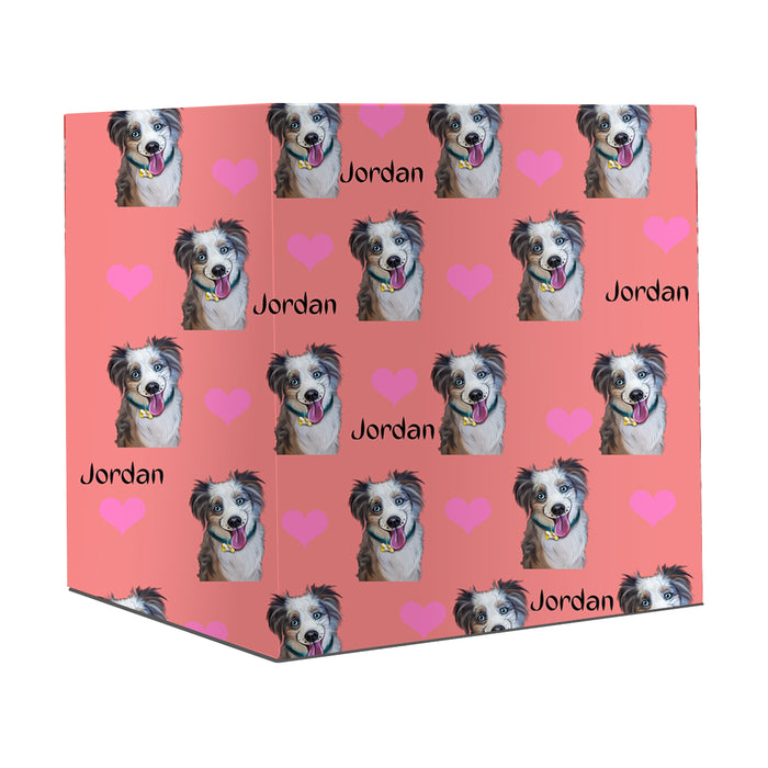 Custom Add Your Photo Here PET Dog Cat Photos on Gift Wrapping Paper 58"x 23"