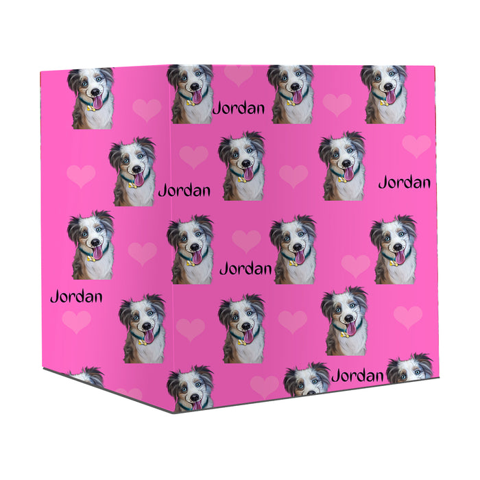 Custom Add Your Photo Here PET Dog Cat Photos on Gift Wrapping Paper 58"x 23"