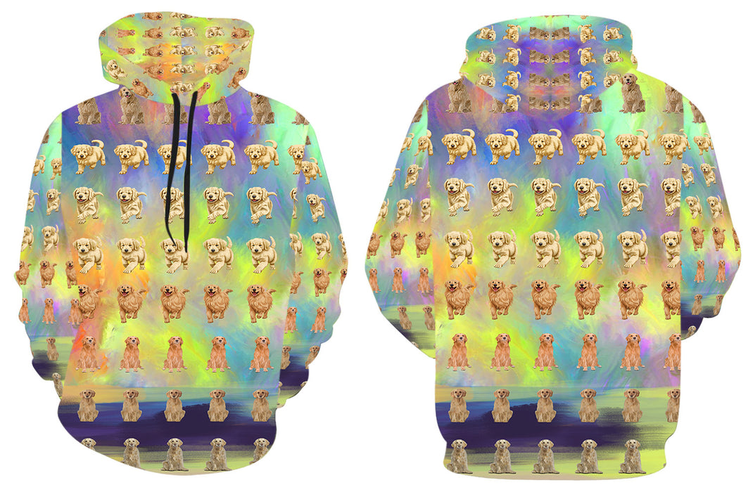 Paradise Wave Goldendoodle Dogs All Over Print Men's Hoodie