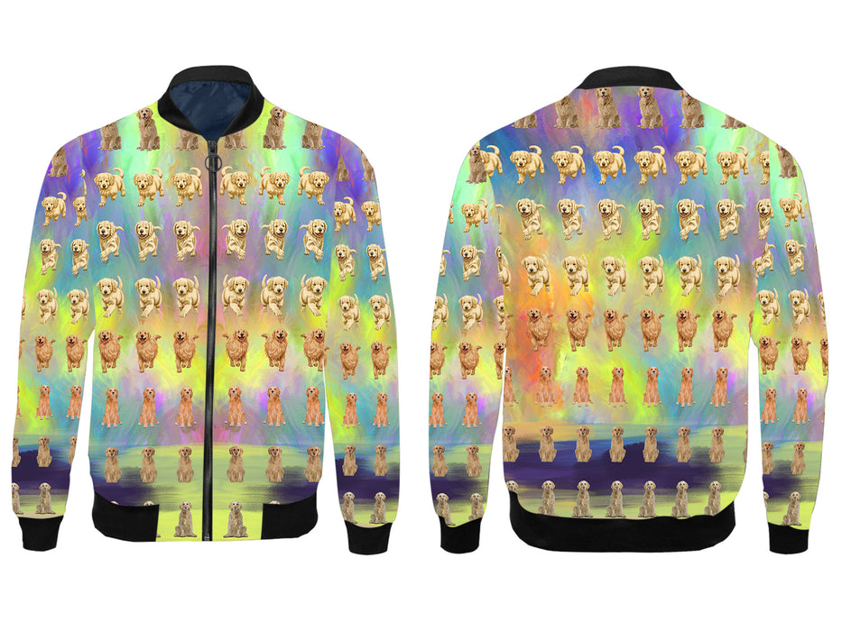 Paradise Wave Golden Retriever Dog All Over Print Wome's Jacket