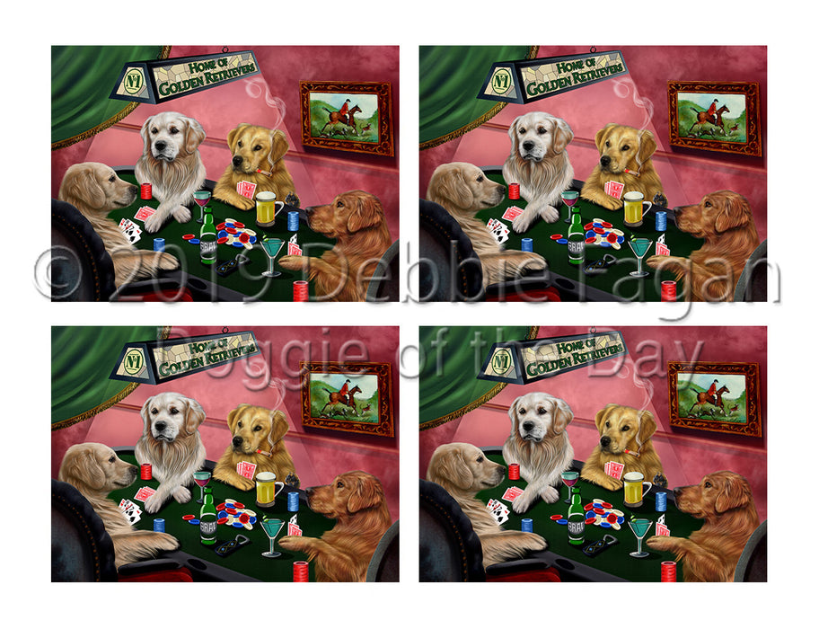 Home of  Golden Retriever Dogs Playing Poker Placemat
