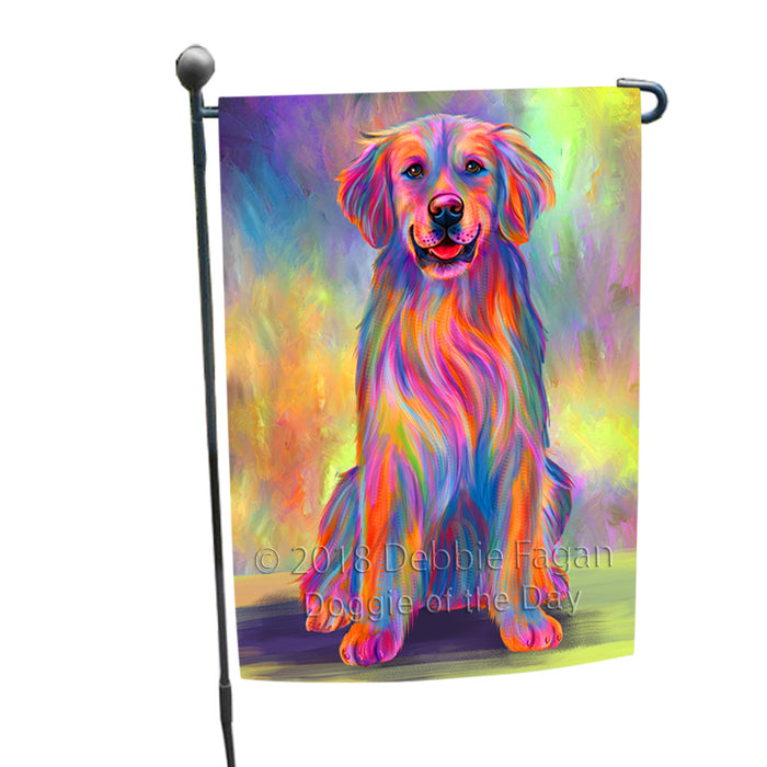 Paradise Wave Golden Retriever Dog Garden Flag GFLG57337