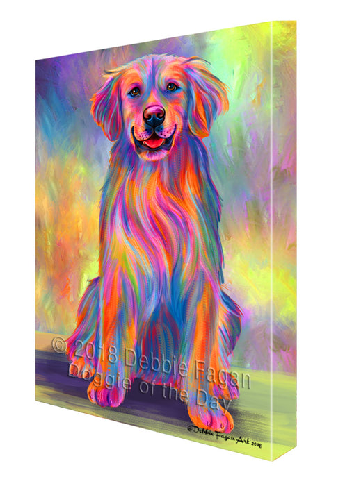 Paradise Wave Golden Retriever Dog Canvas Print Wall Art Décor CVS132605