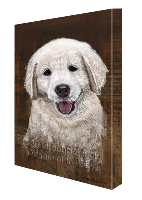 Rustic Golden Retriever Dog Canvas Wall Art CVS50205