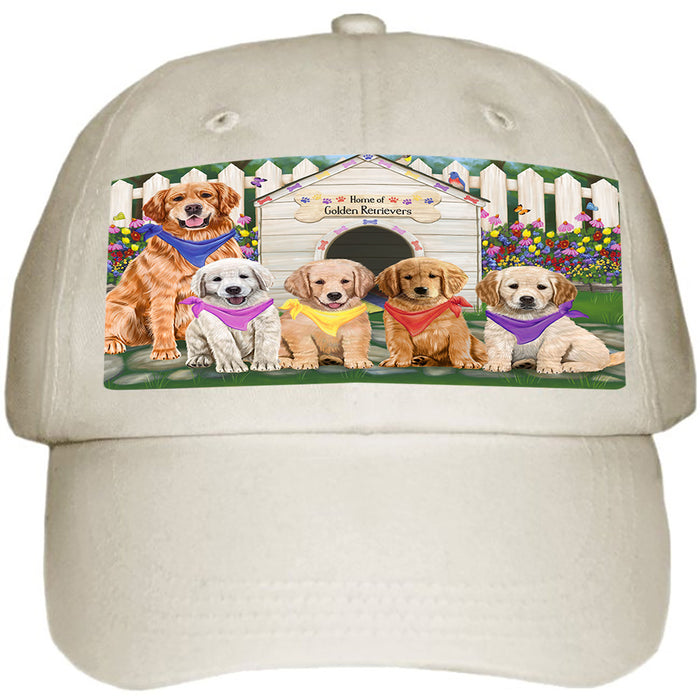 Spring Dog House Golden Retriever Dog Ball Hat Cap HAT53379