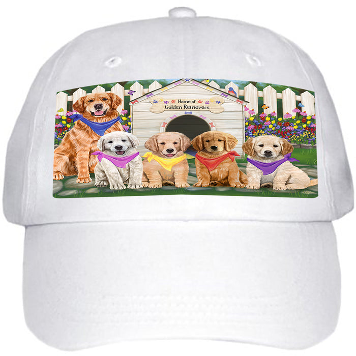 Spring Dog House Golden Retriever Dog Ball Hat Cap HAT53379