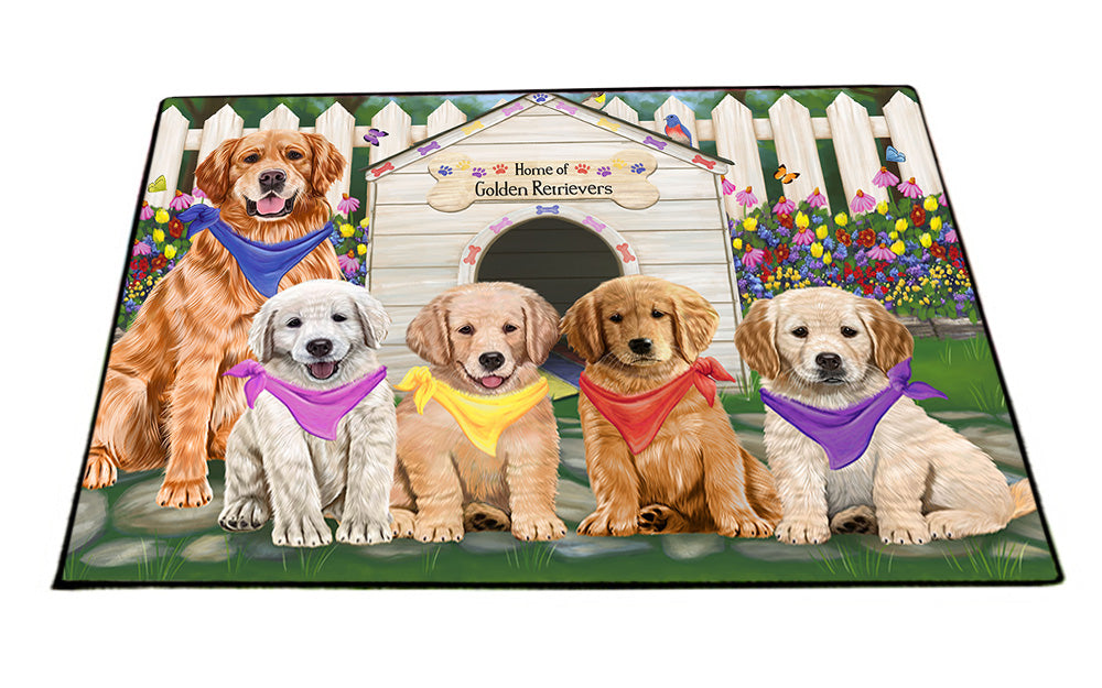 Spring Dog House Golden Retriever Dog Floormat FLMS50172