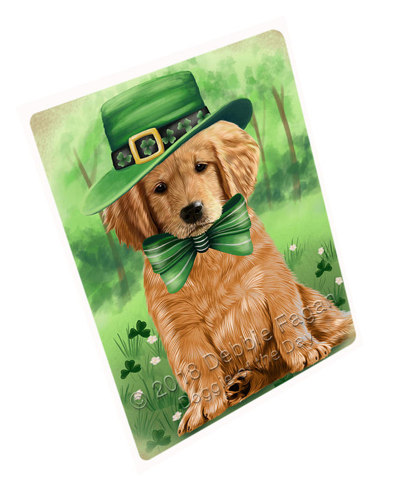 St. Patricks Day Irish Portrait Golden Retriever Dog Magnet Mini (3.5" x 2") MAG50292