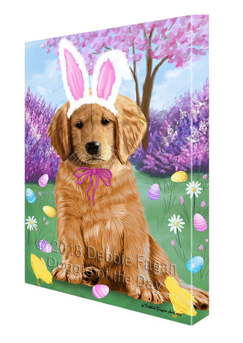 Golden Retriever Dog Easter Holiday Canvas Wall Art CVS57981