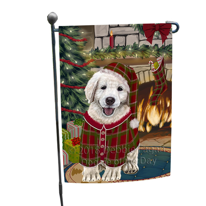 The Stocking was Hung Golden Retriever Dog Garden Flag GFLG55605