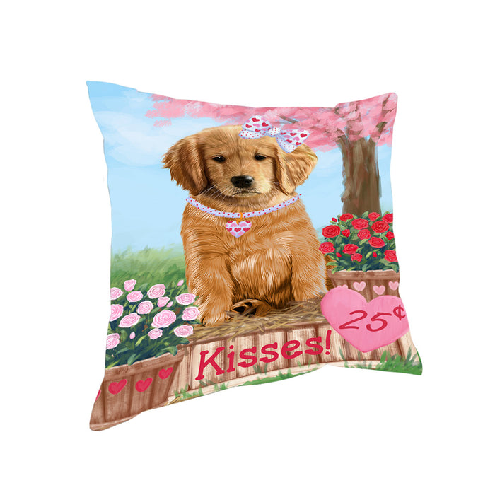 Rosie 25 Cent Kisses Golden Retriever Dog Pillow PIL77772