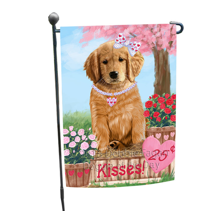 Rosie 25 Cent Kisses Golden Retriever Dog Garden Flag GFLG56418
