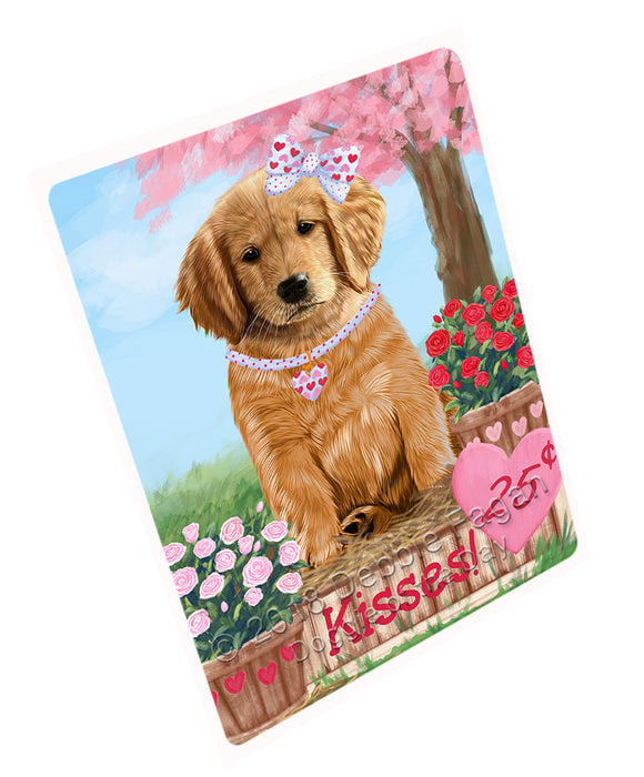 Rosie 25 Cent Kisses Golden Retriever Dog Large Refrigerator / Dishwasher Magnet RMAG97488