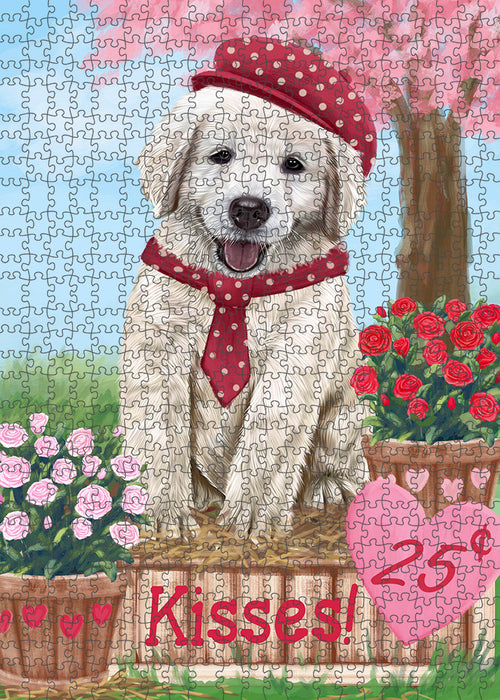 Rosie 25 Cent Kisses Golden Retriever Dog Puzzle with Photo Tin PUZL91688