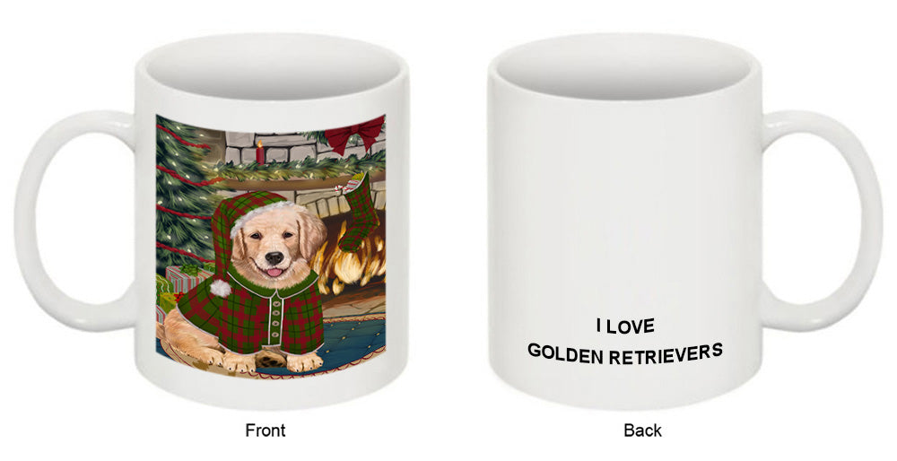 The Stocking was Hung Golden Retriever Dog Coffee Mug MUG50711