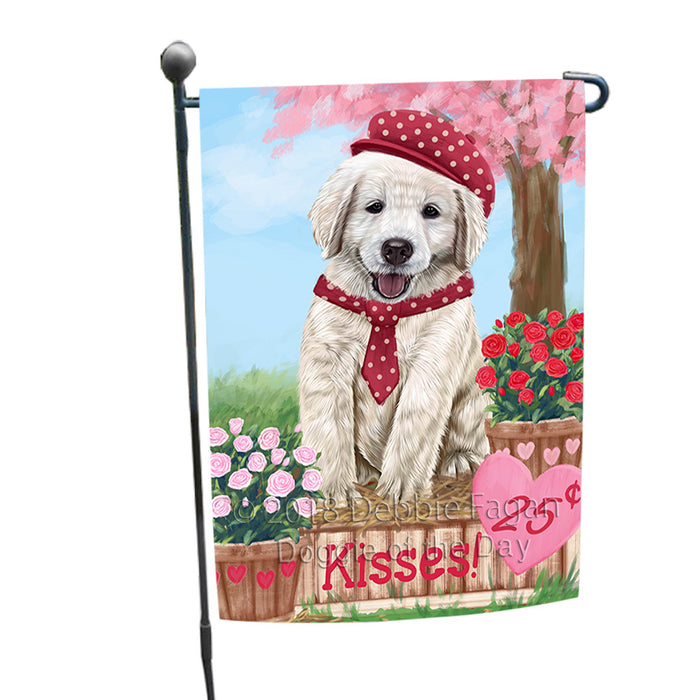Rosie 25 Cent Kisses Golden Retriever Dog Garden Flag GFLG56419