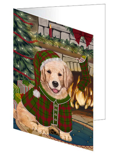 The Stocking was Hung Belgian Shepherd Dog Handmade Artwork Assorted Pets Greeting Cards and Note Cards with Envelopes for All Occasions and Holiday Seasons GCD70109