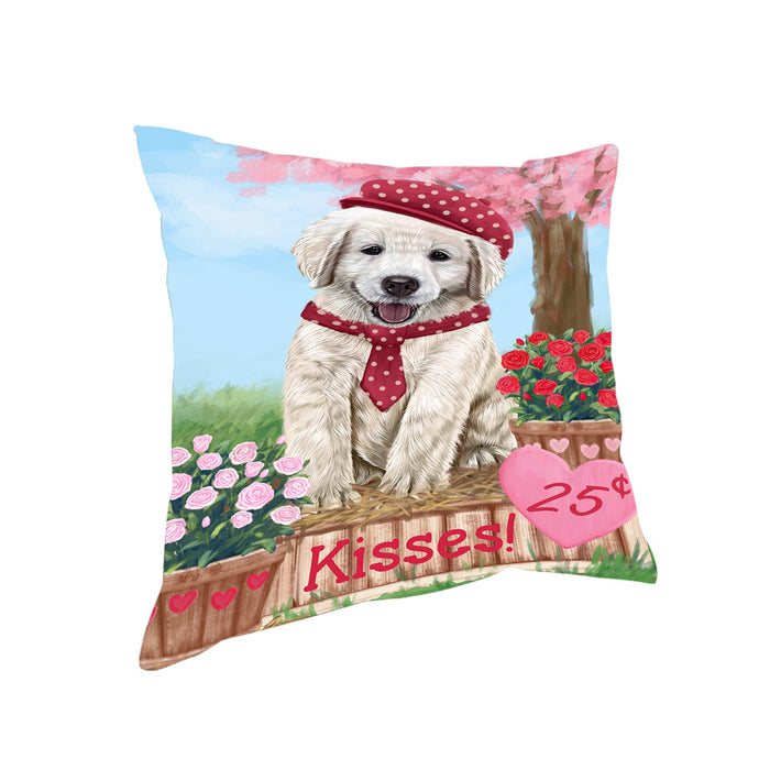 Rosie 25 Cent Kisses Golden Retriever Dog Pillow PIL77776
