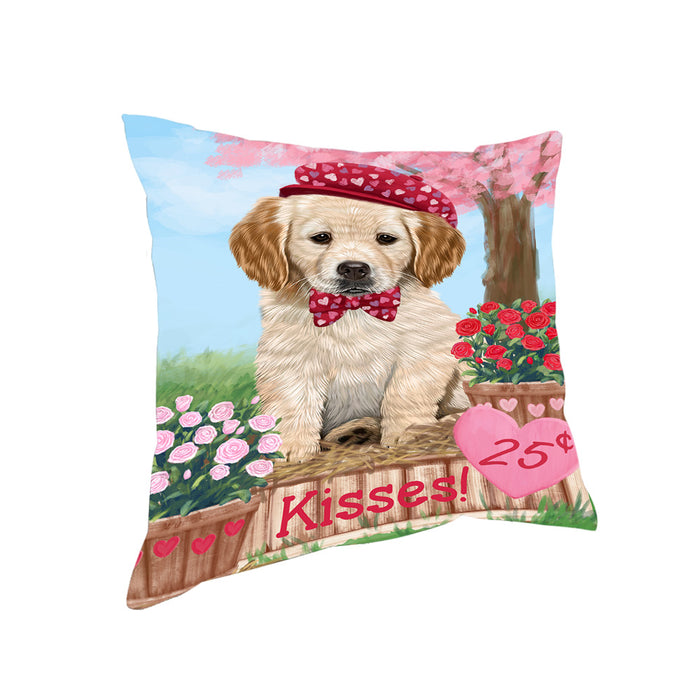 Rosie 25 Cent Kisses Golden Retriever Dog Pillow PIL77780