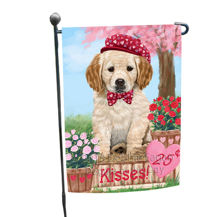 Rosie 25 Cent Kisses Golden Retriever Dog Garden Flag GFLG56420