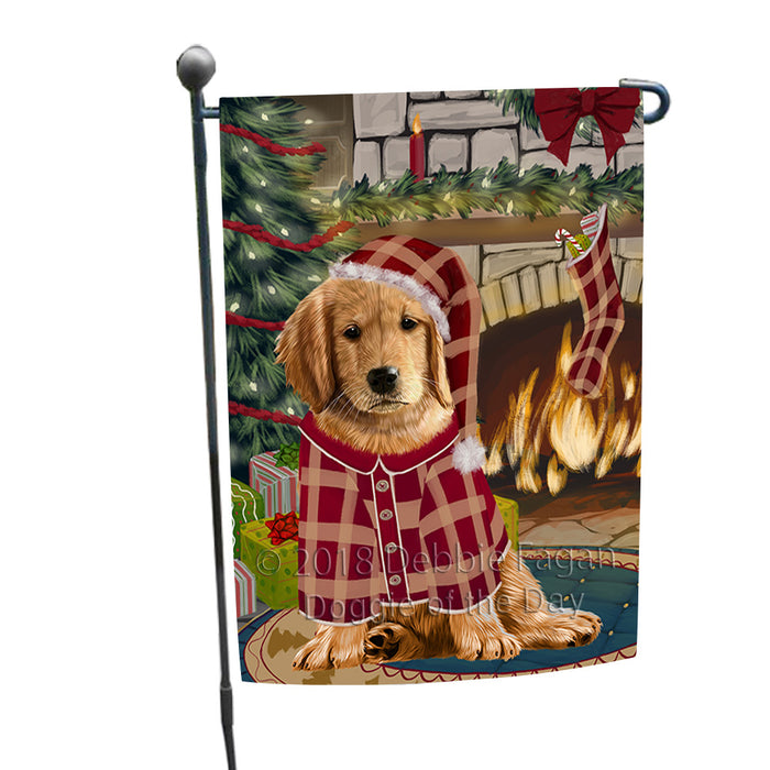 The Stocking was Hung Golden Retriever Dog Garden Flag GFLG55607