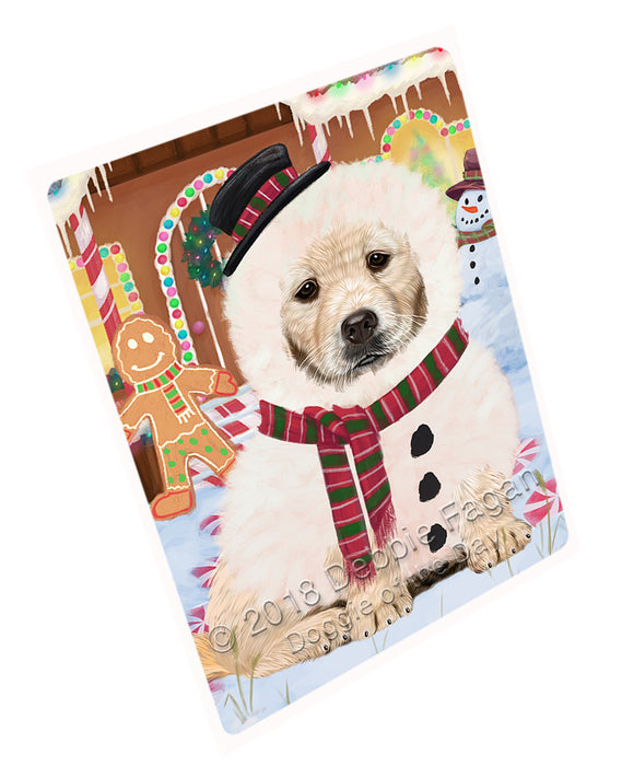 Christmas Gingerbread House Candyfest Golden Retriever Dog Cutting Board C74160